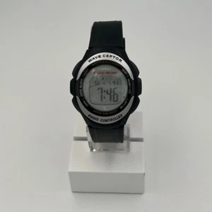 Casio WV50H Men's Black Resin Band World Time Radio-Controlled Timekeeping Watch - Picture 1 of 2