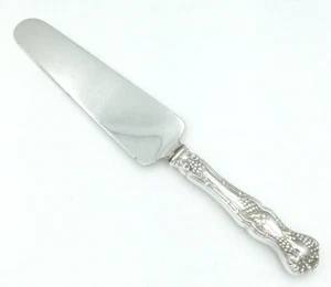 Antique Rodgers Vintage Grape Pattern Silverplate 10" Cake Pie Server Knife - Picture 1 of 9