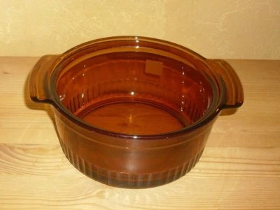 1 Auflaufform Fire-King Made in USA braunes Glas, Anchor Hocking - Bild 1 von 3