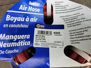 NAPA Air Hose H243 - 3/8"  x 25 ft. (300 psi, 1/4-18NPT) - Picture 1 of 1