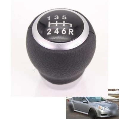 Pomo de cambio de marchas de 6 velocidades apto para Subaru Legacy 2010-2018 Outback 2010-2019 Foto 1 de 4