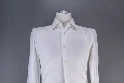 HUGO BOSS Isko Camicia Maniche Lunghe S KW38 Bianco Colletto Kent Sottile Cotone - Immagine 1 di 4