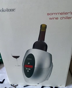 Brookstone Sommeliers Wine Cooler Chiller Open box never used Silver table top - Picture 1 of 12