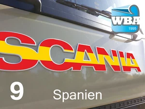 W.B.A. Aufkleber passend für Scania Emblem der Serie S+R ab Bj 2017 Spanien - Bild 1 von 8