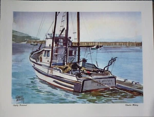 CHARLES MULVEY 'Safely Returned' watercolor print -10" X 13" Washington Artist - Picture 1 of 1