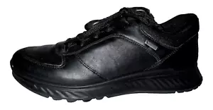 ECCO ST.1 Lite Hybrid Shoes Women's Size 10 Black Leather Athletic Sneakers - Picture 1 of 9
