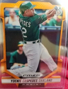 Yoenis Cespedes 2014 Panini Prizm #6 orange die-cut #04/60 - Picture 1 of 2
