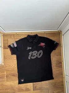 RARE Warson Motors Dean 130 Noir RACING POLO SHIRT SIZE XL - Picture 1 of 8