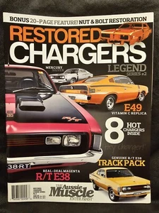 RESTORED CHARGERS Aussie Muscle Enthusiast magazine;R/T E38 Track Pack,E49,Hemi - Picture 1 of 23