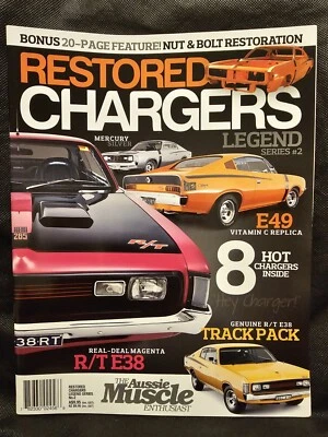 RESTORED CHARGERS Aussie Muscle Enthusiast magazine;R/T E38 Track Pack,E49,Hemi - Image 1 of 4