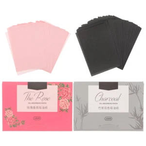 2 Packs Facial Oil Blotting Paper Men and Women Papers for Oily Skin - Picture 1 of 12