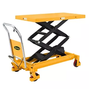 APOLLOLIFT 1760lbs Heavy Duty Hydraulic Double Scissor Lift Table Dolly Cart 59" - Picture 1 of 8