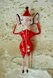 Mid Century Italian Hand Blown Elf Christmas Ornament - Picture 1 of 12