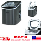 Countertop Ice Maker Portable Small Nugget Pellet Black Stainless Steel NEW photo