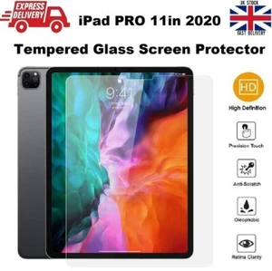 Ultra Slim Tempered Glass Screen Protector for New iPad PRO (2020) 11 inches - Picture 1 of 12