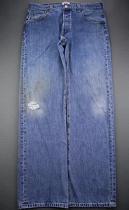 Pantalones de mezclilla Levi's Button Fly 501 2009 algodón enredado talla 36x32 (MSR 35x32) - Imagen 1 de 11