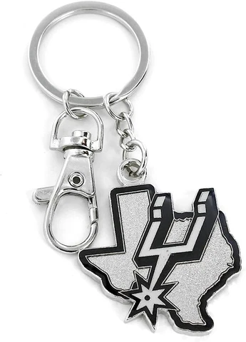 San Antonio Spurs State Design Heavyweight Metal Keychain Keyrings Cover