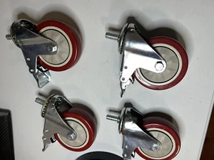 DICASAL 5 Inch Heavy Duty Stem Casters 360 Degree Swivel Durable - Picture 1 of 6