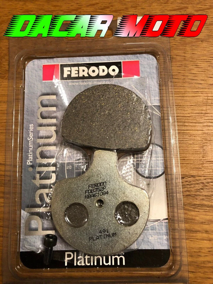 HARLEY DAVIDSON ELECTRA GLIDE 1340 1997 1998 FRONT FERODO PLATINUM PADS - Image 1 of 1