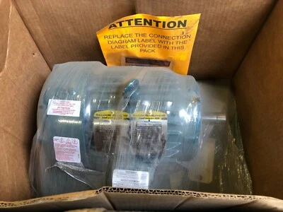 ✌  NEW BALDOR 3 HP ELECTRIC MOTOR 182T FRAME 460VAC 3500 RPM 3Ø TEFC ECP3660T-4 - Image 1 of 4