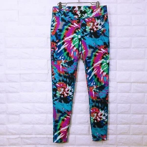 Fila Sport Running Leggings Women's Sz-S Bright Psychedelic Performance Athlete - Picture 1 of 12