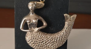Sergio Bustamente Sirena Pieza Plata Raro Belleza Colgante 925 - Imagen 1 de 12