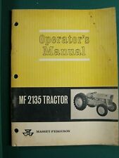 Massey Ferguson Tractor Mf2135 Operator'S Manual