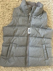 Men Sz Large Puffer Vest Old Navy Gray NWT - Picture 1 of 9