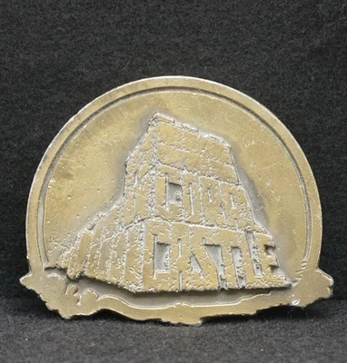 WC01140 REALMENTE INCREÍBLE VINTAGE AÑOS 70 ***CASTILLO DE CORAL** HEBILLA DE CINTURÓN CONMEMORATIVA Foto 1 de 2