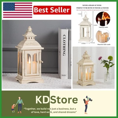 Lanternas de vela vintage de metal para decoração interna e externa - Imagem 1 de 4