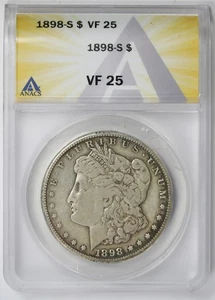 1898-S Morgan Dollar $1 VF 25 ANACS - Picture 1 of 4