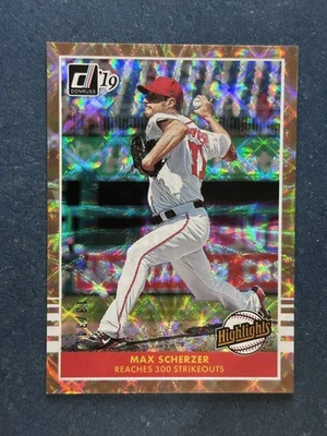 2019 Donruss Highlights Bronze #H5 Max Scherzer Nationals /349 - Imagem 1 de 2