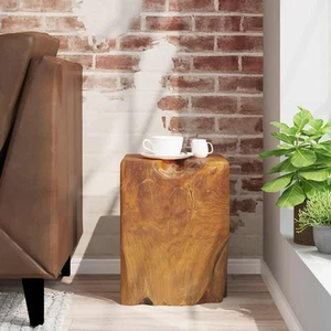 Stool Solid Teak 30x30x40cm Footrest Side Table Chair Rustic Furniture vidaXL - Picture 1 of 10