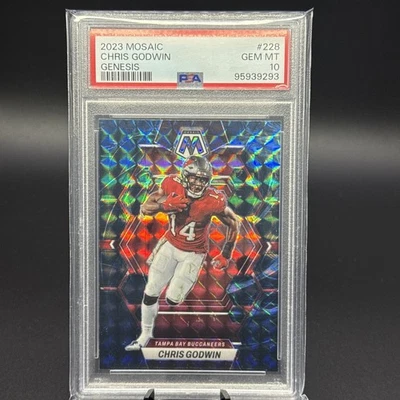 2023 Mosaic Chris Godwin Genesis SSP PSA 10 – Case Hit – Tampa Bay Buccaneers - Image 1 of 2