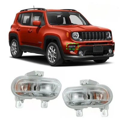 2Pcs For/2019-2021 Jeep Renegade/LH&RH Front DRL/Parking Turn Signal/Fog Light - Image 1 of 2