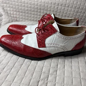 Giorgio Brutini Wing-Tip Oxford Dress Two Tone Shoes Mens Size 12M - Picture 1 of 13