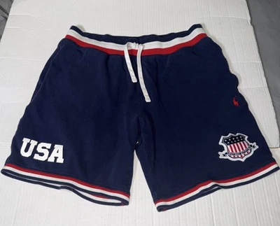 Ralph Lauren Men Pants Rare Medium Polo Shorts Navy Limited Edition - Image 1 of 4