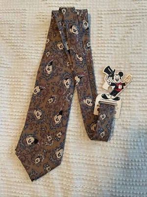 Corbata de Colección Balancine Presents The Tie Works Disney Mickey Mouse Paisley Marrón Foto 1 de 4