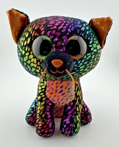 Ty Beanie Boos Spellbound TySilk Cat Kitten Plush Toy Halloween Rainbow 6 Inches - Picture 1 of 8