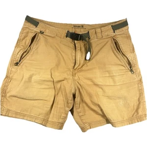 Pantalones Cortos Roark Campover Cinturón Ripstop Marrón Exterior Senderismo Hombres 32 x 6" Entrepierna - Imagen 1 de 12