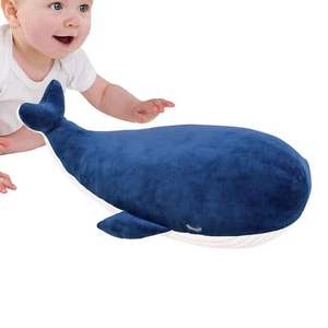Whale Plush Toy Whale Hugging Pillow Skin Friendly Room Decor Cartoon Doll - Picture 1 of 8