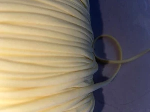 Corsé de 10 yardas ligero amarillo pastel amarillo pálido correa cordón cordones corsé 1/4"" de ancho - Imagen 1 de 2