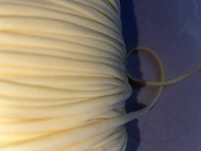 10 jardas corpete de cordão amarelo pálido pastel claro 1/4” de largura - Imagem 1 de 2