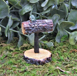 Miniature Dollhouse Fairy Garden Micro Log Mailbox - Buy 3 Save $5 - Picture 1 of 1