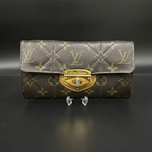 LOUIS VUITTON Monogram Etoile Portefeiulle Sarah Long Wallet M66556 Authentic - Picture 1 of 23