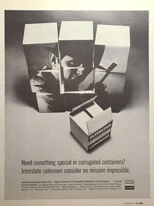 Contenedor interestatal sin misión imposible Riceboro GA anuncio impreso vintage 1969 - Imagen 1 de 4