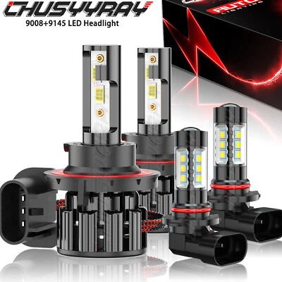 9008 9145 Combo Faros LED Kit Luces Antiniebla Para Dodge Nitro 2007 2008 2009 Foto 1 de 4