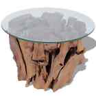 Coffee Table Solid Teak Driftwood 60 Cm