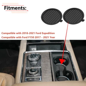 2x Center Console Cup Holder Insert For Ford F150 Expedition JL3Z-1513562-AA - Picture 1 of 5