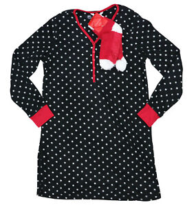 Charter Club Intimates Dots Print Women's Pajama Sleepshirt Top & Socks Set NWT